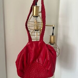 Chic Red Shoulder Bag